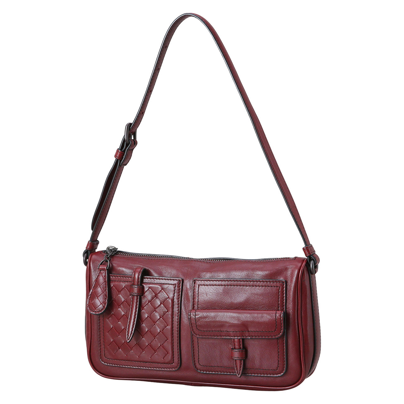 BOTTEGA VENETA(USED)보테가베네타 멀티 포켓 레더 숄더백